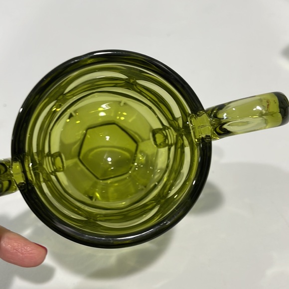 Fostoria Argus Green Henry Ford Museum HFM Sugar Bowl and Creamer set - Picture 7 of 16